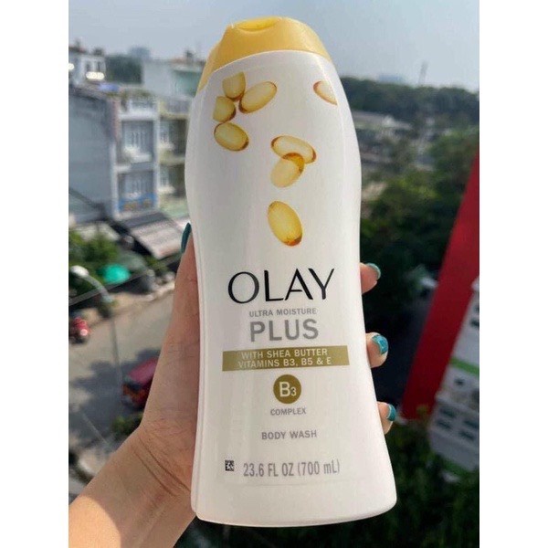 Sữa Tắm Dưỡng Thề OLAY Vàng 700ml✨ Bơ hạt Mỡ + vitamin B3