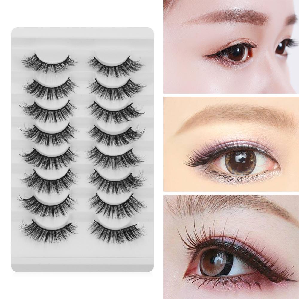 Bộ 8 Cặp Lông Mi Giả Nhiều Lớp Tạo Hiệu Ứng 3D SKONHED Dành Cho Nữ