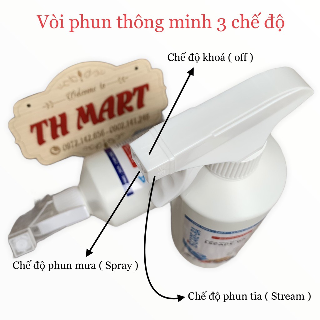 gội khô, tắm khô Lscare - Ba, dung dịch tắm gội không dùng nước kháng khuẩn hương thơn nhẹ (chai 500ml)