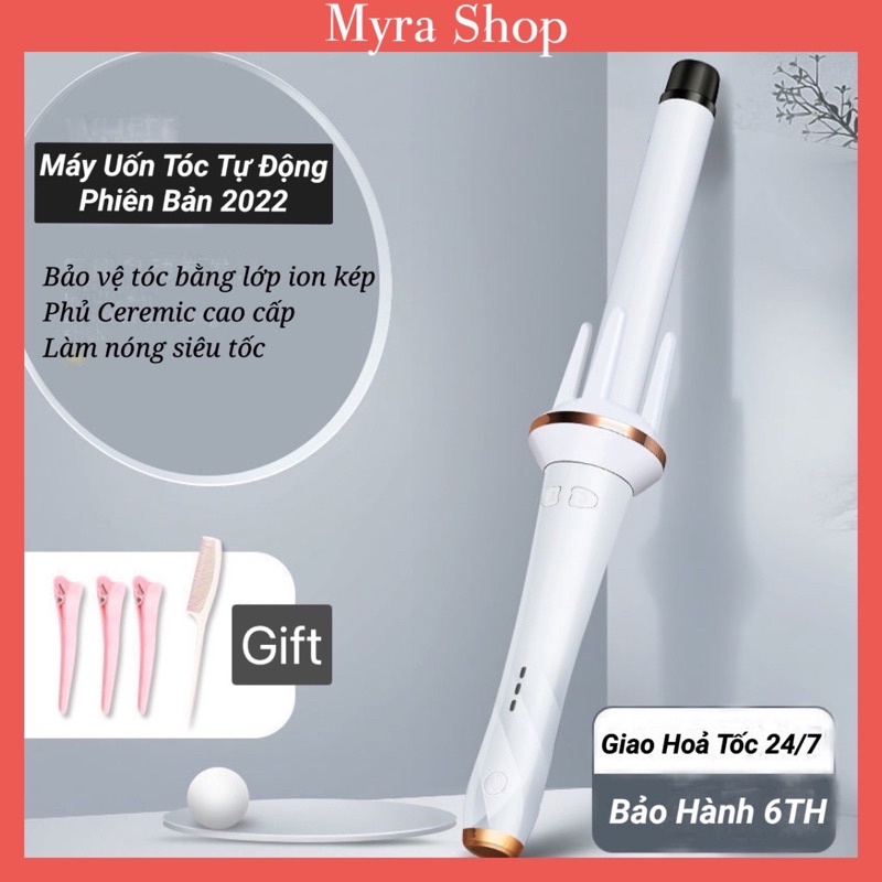 Máy Uốn Tóc Tự Động Xoăn Sóng Nước Phủ Men Gốm Cao Cấp