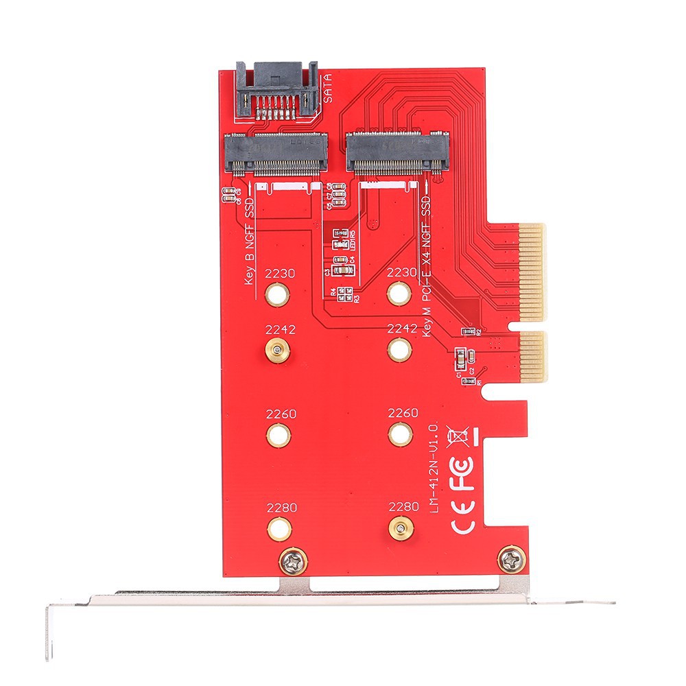 Ổ cứng SSD M.2 NVME NGFF SSD và B Key M.2 NGFF ( Sata ) SSD sang PCI-E