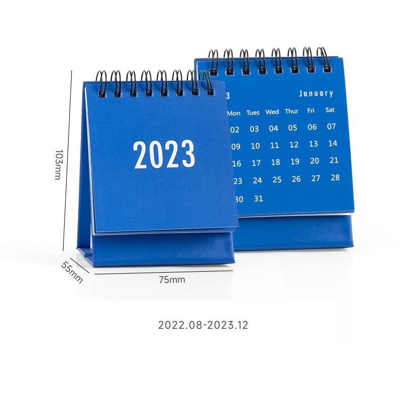 Lịch Để Bàn Mini 2023 2022.8-2023.12 Thiết Kế Đơn Giản Sáng Tạo