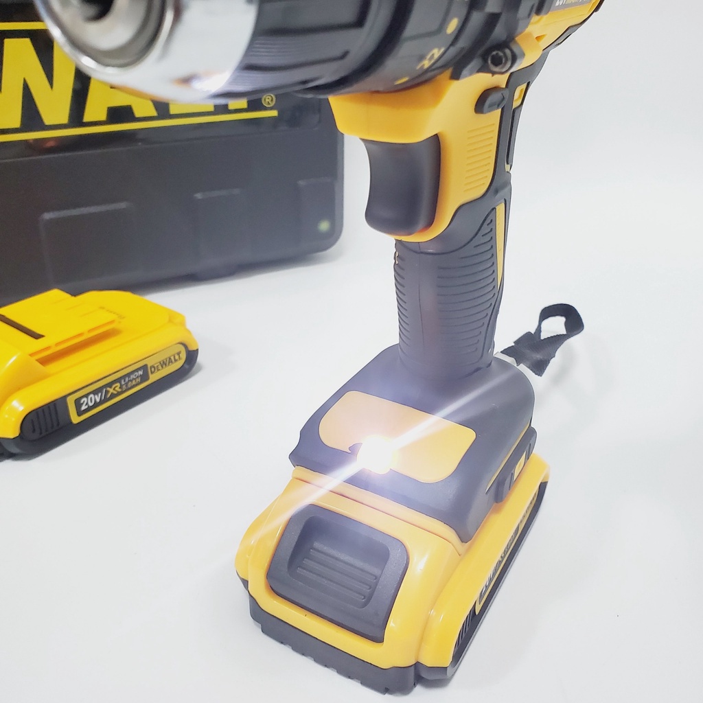 Máy khoan pin dewalt 20v, không chổi than tặng kèm bộ 24 chi tiết