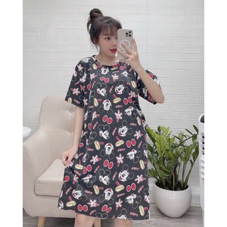 đầm suông mickey xinh xắn