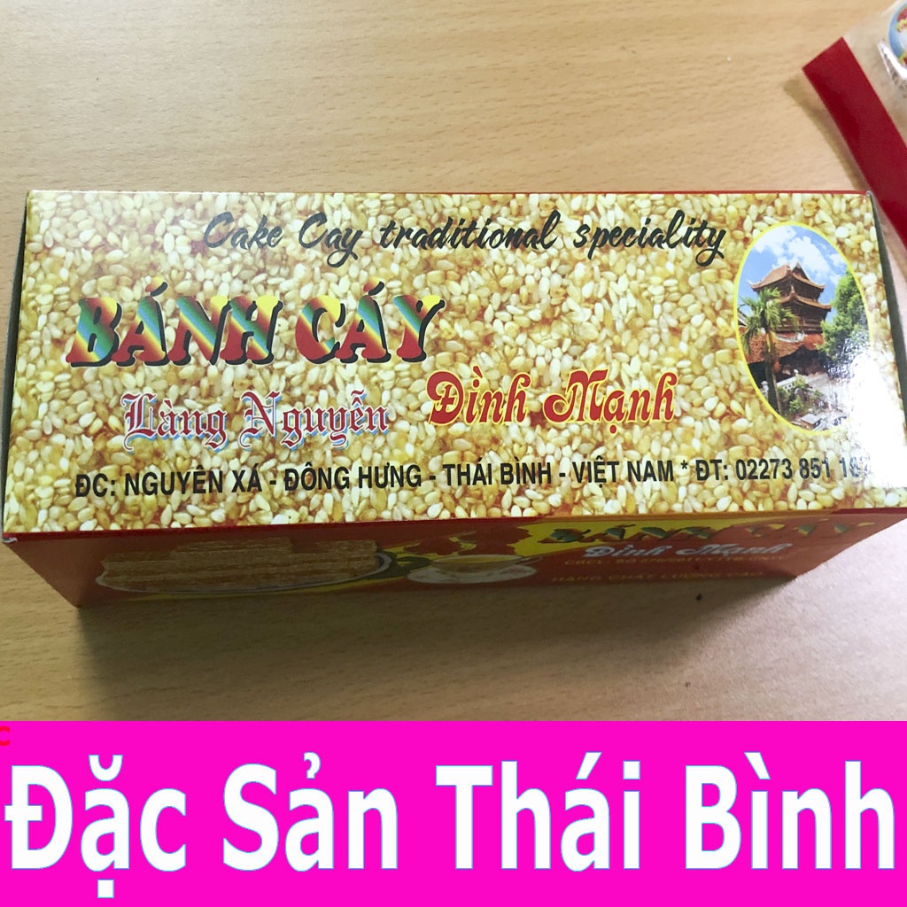 Bánh Cáy Làng Nguyễn - Bánh Cáy Đình Mạnh Đặc Sản Thái Bình Bánh Vuông 550g