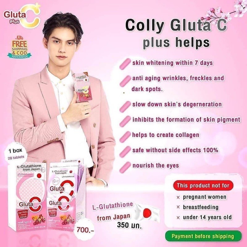 Trắng hồng bật tone với Colly Gluta C Plus - Viên uống trắng da số 1 Xứ chùa Vàng ❤️🇹🇭