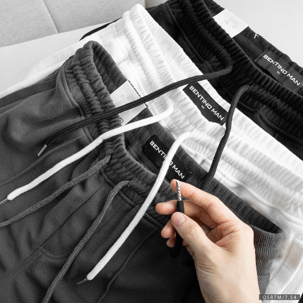 Quần short lửng nam chất thun pique chính phẩm,form slim, phong cách trẻ trung, hiện đại 9679