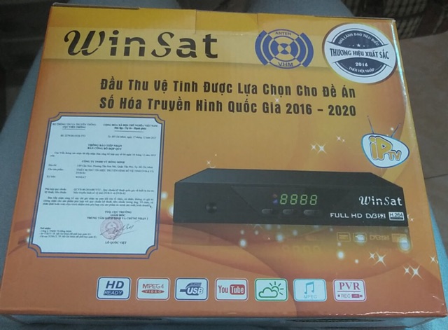 Bộ Truyền Hình Vệ Tinh Vinasat HD-02+ (THVL1,2, ANTV, TTXVN,.HD Miễn Phí)