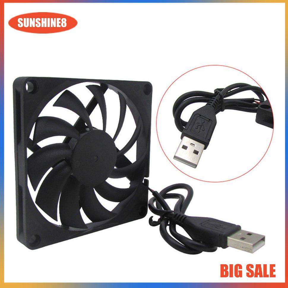 【SUN】Bộ định tuyến USB 5V Quạt làm mát Tự làm TV Box Ball Sleeve Cooler với lưới bảo vệ