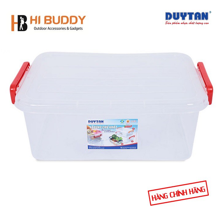 Bộ 3 Thùng nhựa chữ nhật Duy Tân 10L + 15L + 30L Trong suốt Giá Siêu Tiết Kiệm