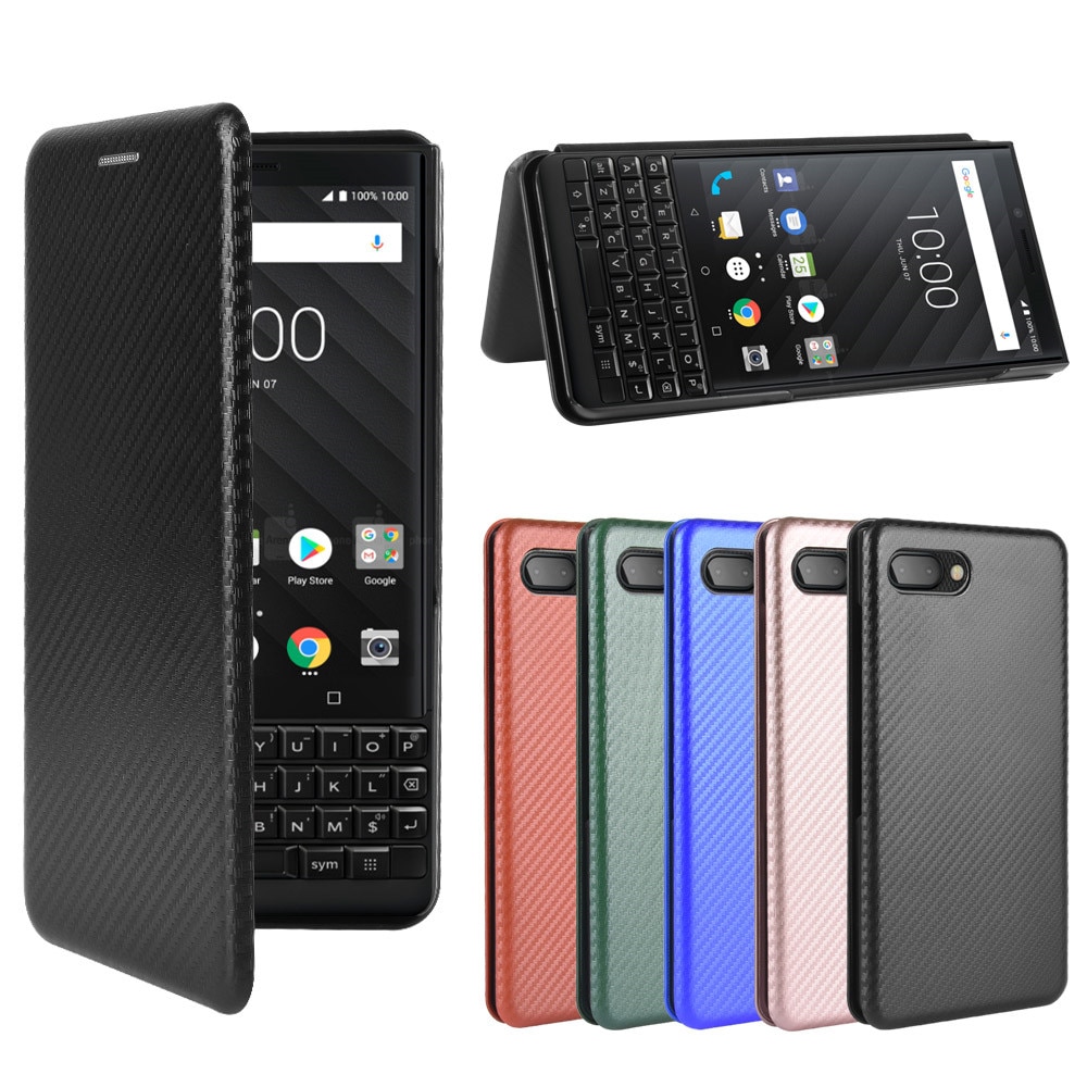 Bao da điện thoại sang trọng có khóa nam châm cho Blackberry Key 2 Bbf100-1 Bbf100-2