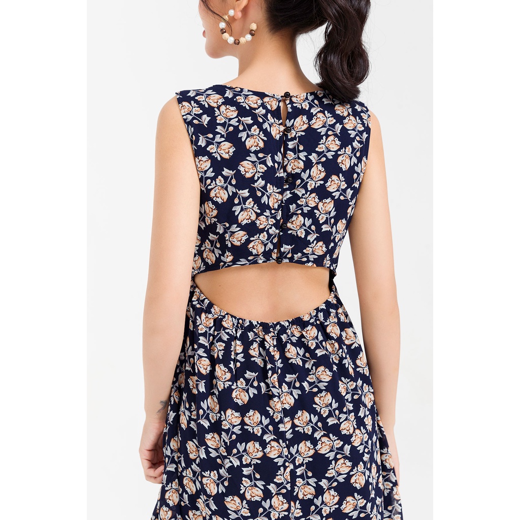 Đầm Maxi VIENNE TRAN Khuyết Lưng V63M21H015