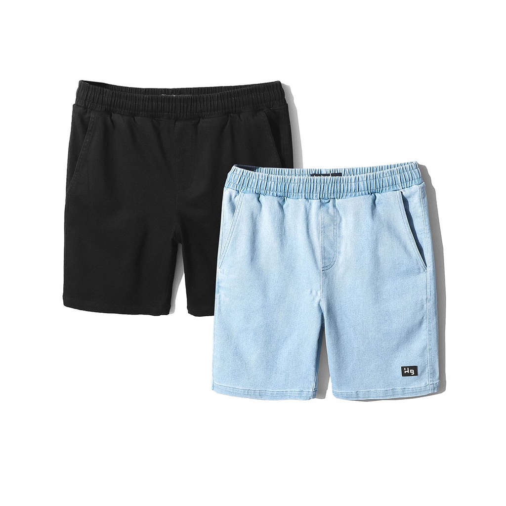 Quần short jean nam HEBOZ 2M, chất jean mềm cao cấp, lưng thun co dãn rất thoải mái, năng động trẻ trung- 00001158