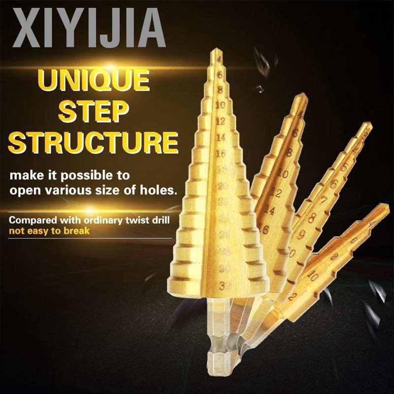 1 Mũi Khoan Bước Hình Nón Bằng Thép Titan