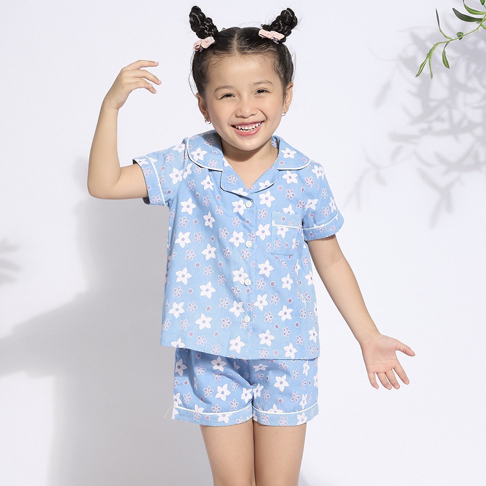Bộ Đồ Short Kate Bé Gái Vincy Thoáng Mát KSK010W11