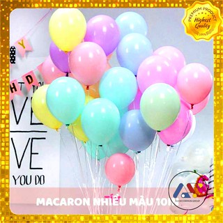 [Sỉ 25 quả 9k] Bong bóng pastel macaron 10" siêu rẻ - bịch 25 quả cực đẹp