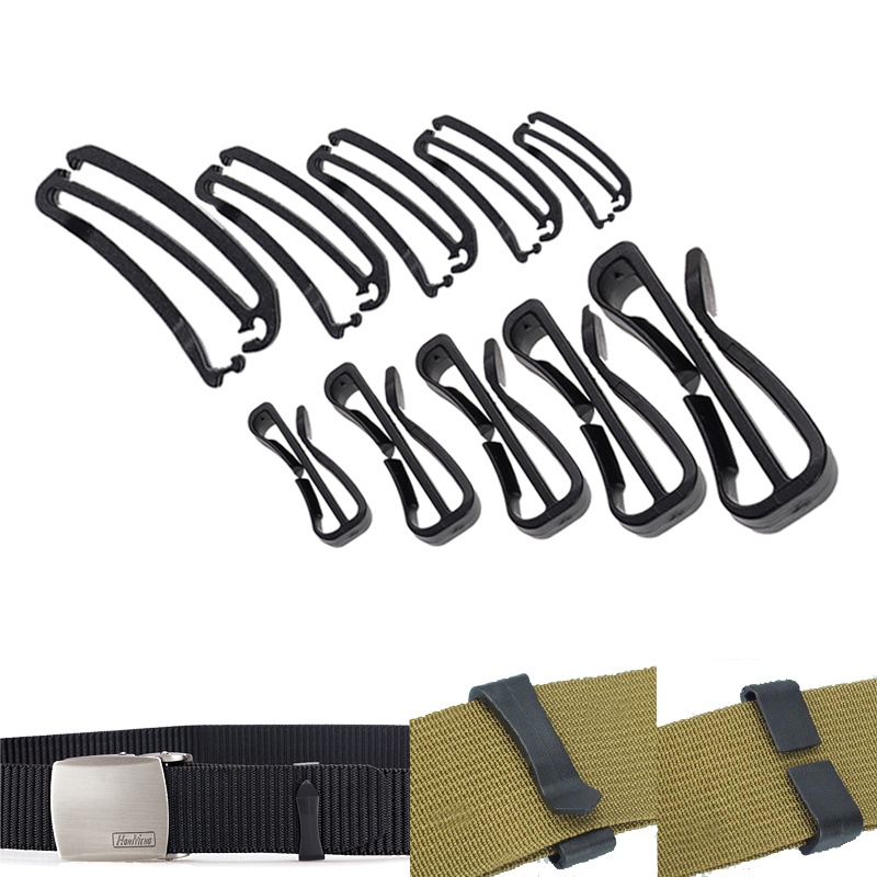 Bộ 5 Khóa Kẹp Nối Dây Đeo Thắt Lưng Chống Trượt 20 / 25 / 32 / 38 / 50mm