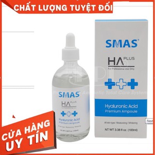[NHẬP KHẨU CHÍNH HÃNG] Dưỡng chất căng bóng chống lão hóa da HYALURONIC ACID PREMIUM AMPOULE - SMAS 100ml