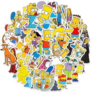 Bộ 25 - 100 hình dán The Simpson sticker pvc chống nước cao cấp, không bay màu - Owl Sticker