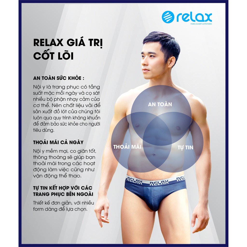 Quần Lót Nam Relax RLTK063 Boxer -Cotton Mỹ -Kháng Khuẩn-CoGĩan -Thun Lưng Siêu Bền