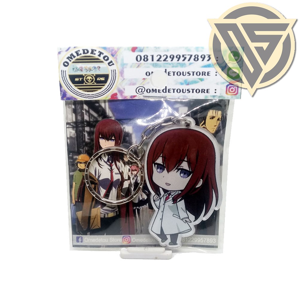 Móc khóa hình nhân vật anime Kurisu Makise