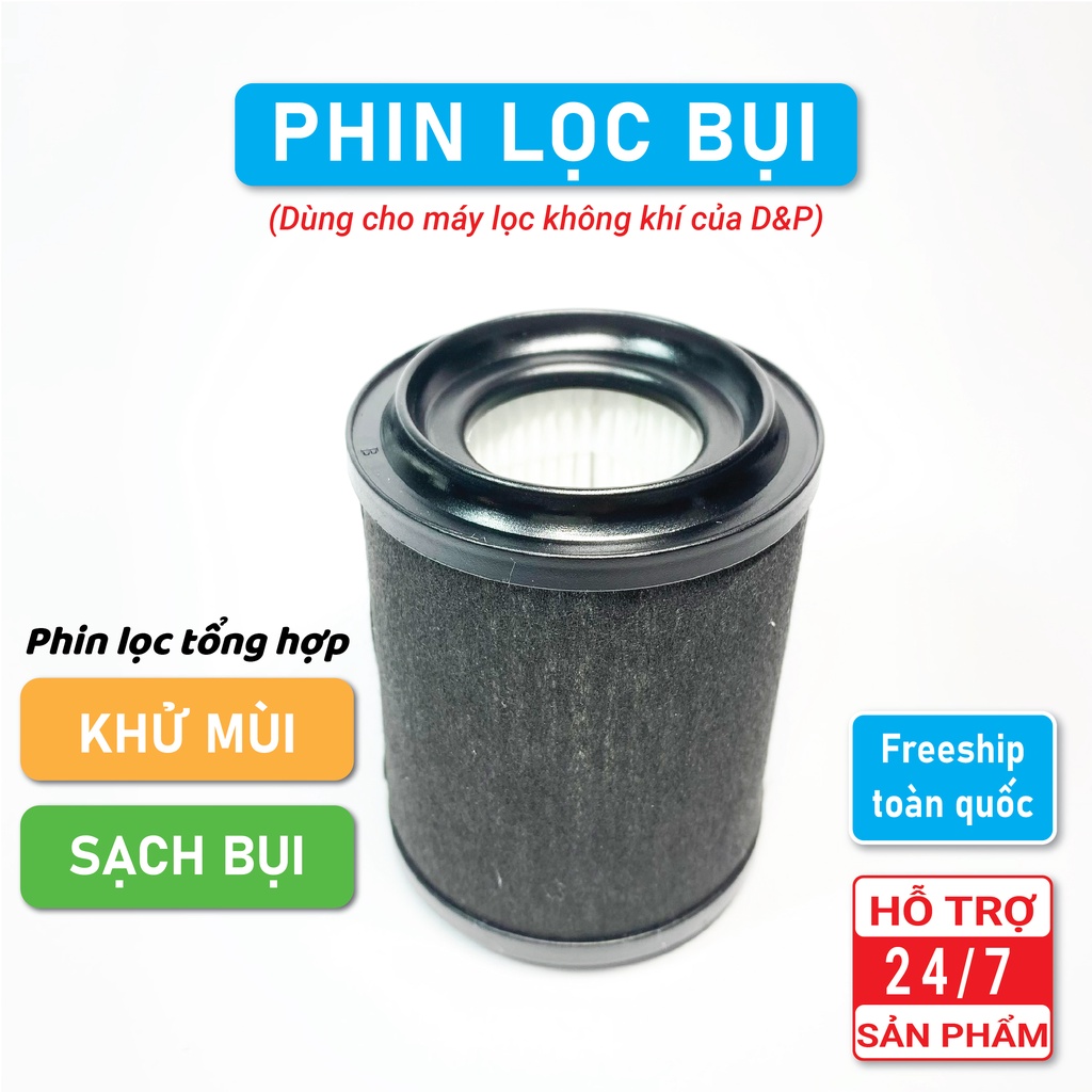 Màng Lọc Bụi Tổng Hợp 🔷𝐅𝐑𝐄𝐄𝐒𝐇𝐈𝐏🔷 Lọc HEPA Sạch 99% Bụi Mịn, Khử Mùi, Dùng Cho Máy Lọc Không Khí Ô Tô D&P