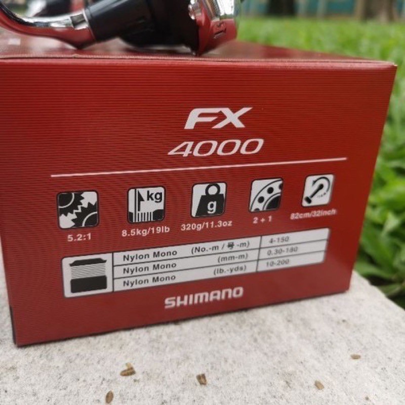Máy câu cá FX 4000 shimano hàng chính hãng máy tải cá lên 10kg y hình máy quay rất êm hót 8jghs6shfl