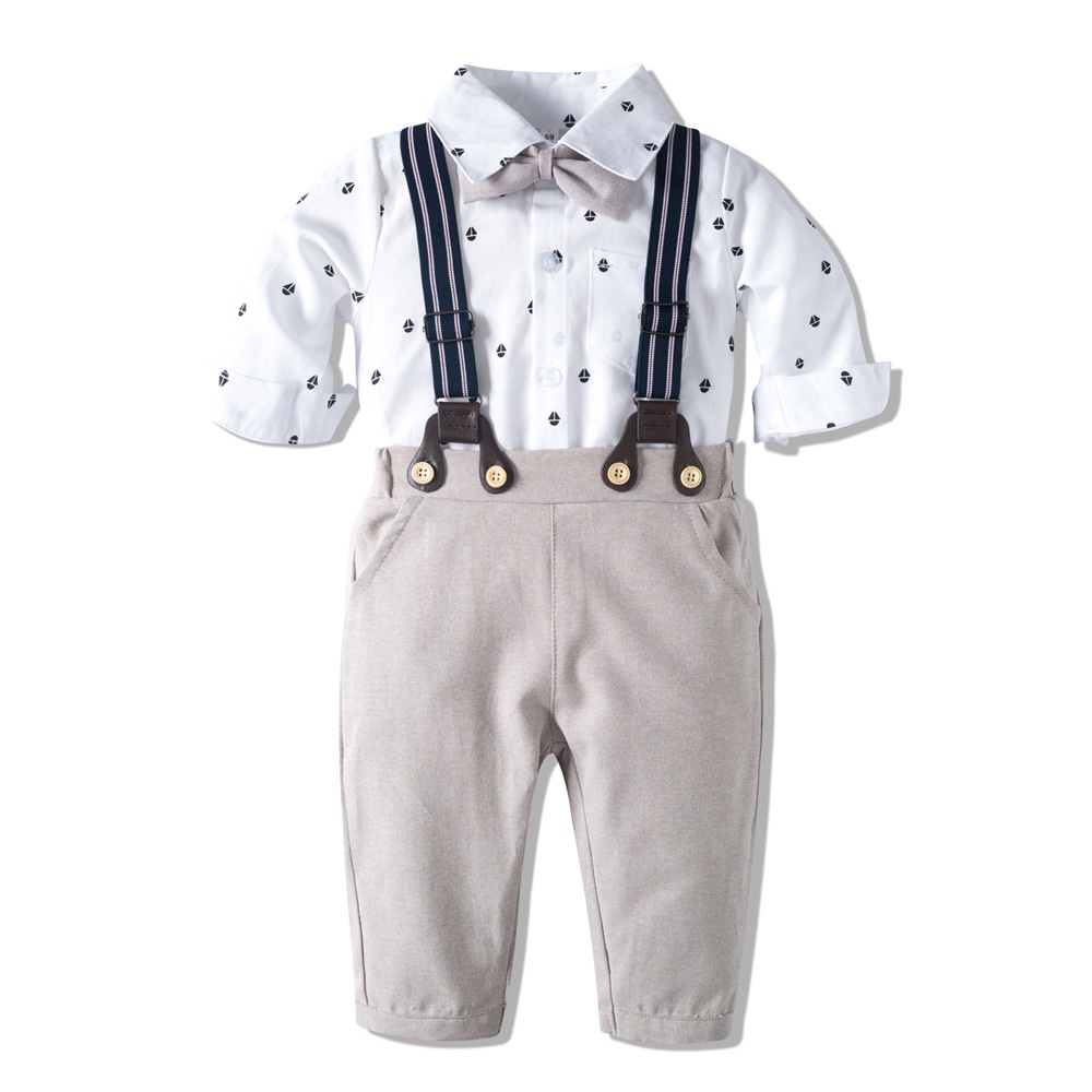 Body Công Tử Cho Bé Trai, Sét Áo Liền Quần Kèm Mũ Nồi Cho Bé Trai 5-17kg - Vải Kate Đứng Dáng, Thấm Hút Mồ Hôi