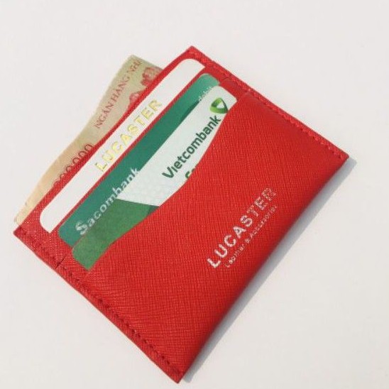 ví card da thật cao cấp,ví đựng thẻ công sở phong cách hiện đại TV017Bh2 năm có hộp sang trọng