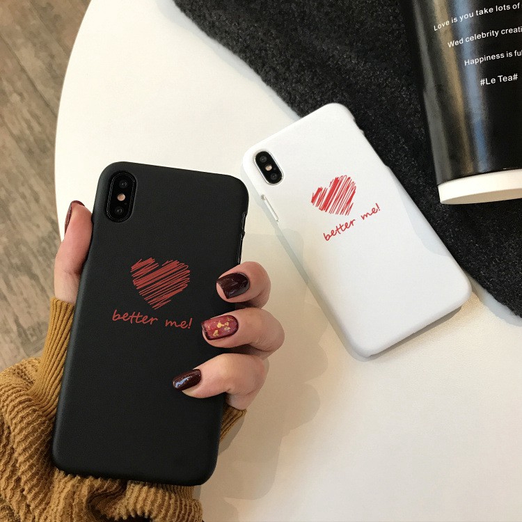 iPhone 5s SE 6 6s 7 8 Plus X Xs Max XR Phone Case Heart Better me Cover Casing | BigBuy360 - bigbuy360.vn