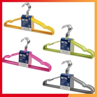 Bộ 10 móc treo quần áo Lock&LockETM376 - làm từ kim loại bọc nhựa an toàn, không gỉ sắt
