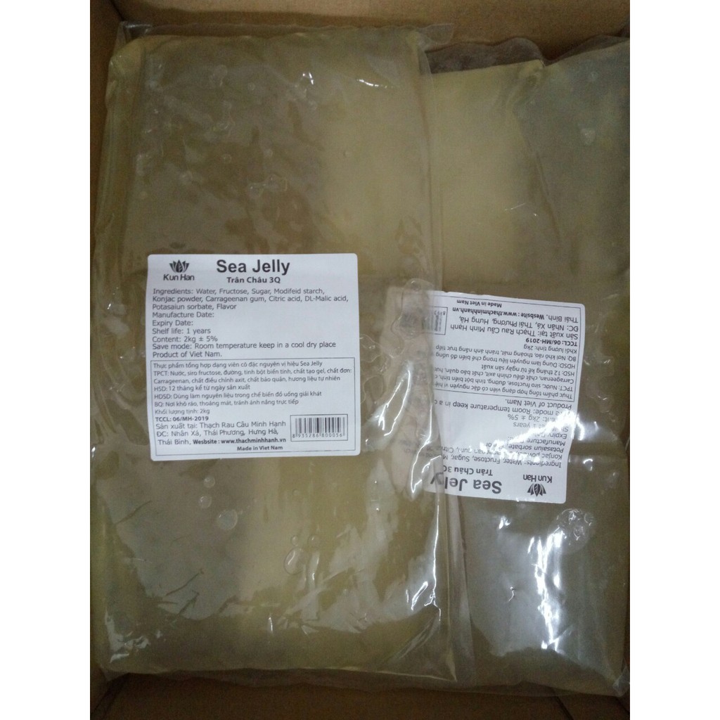 Trân châu 3Q Sea Jelly Kun Han trắng/ caramel | BigBuy360 - bigbuy360.vn