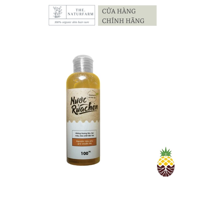 Nước rửa chén bát hữu cơ Fuwa3e 100% organic an toàn cho da nhạy cảm 100ml