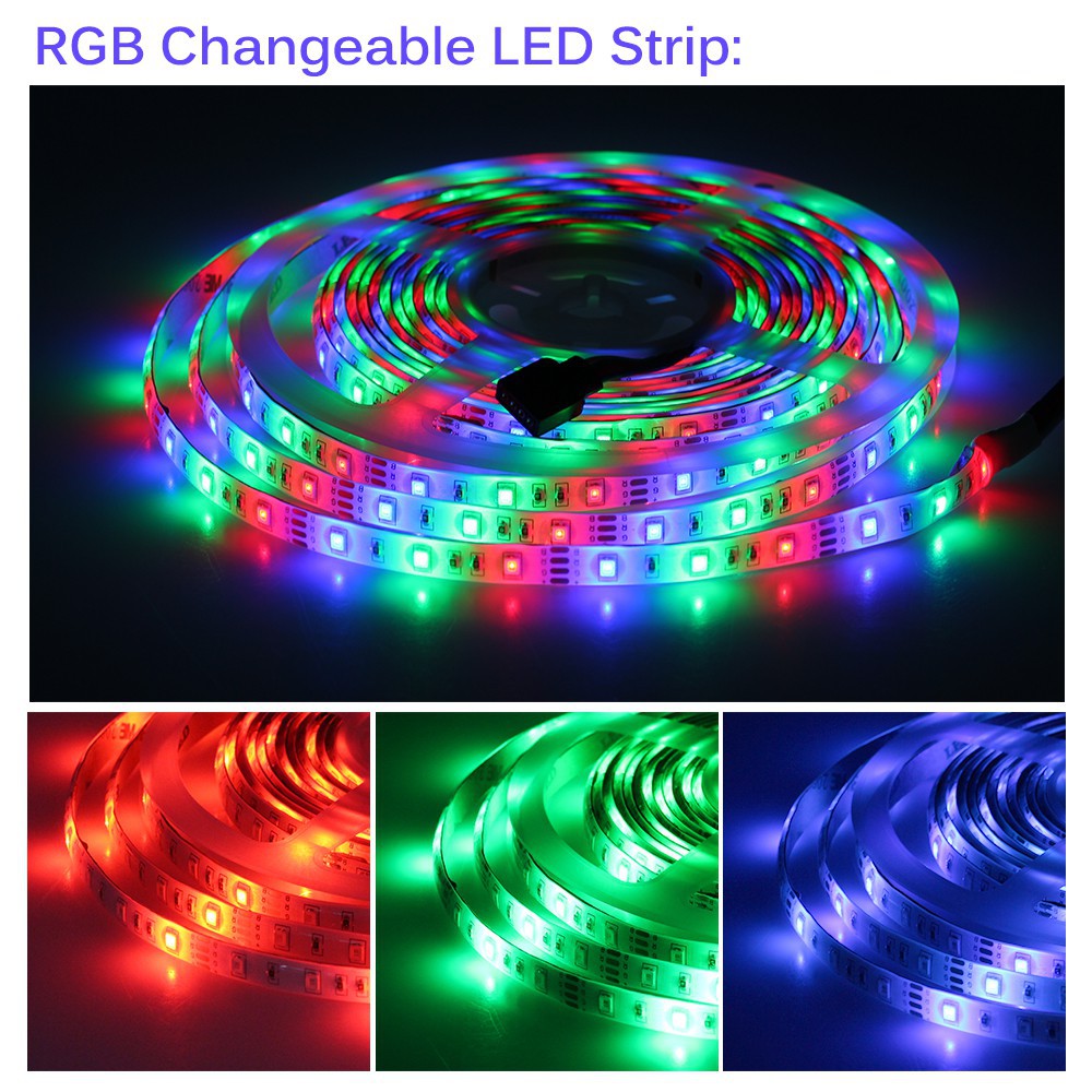 3528 RGB Flexible Lights For TV Celling Decoration LED Light Backlight 1m 3m 5m RGB 5V USB SMD 2835 LED Strip  Remote controller