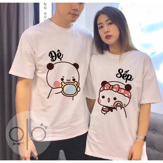 ÁO CẶP GẤU PANDA SẾP ĐỆ CUTE - QUÀ TẶNG VALENTINE ATU02-020320 [CHỈ TỪ 79K/ 1 ÁO]