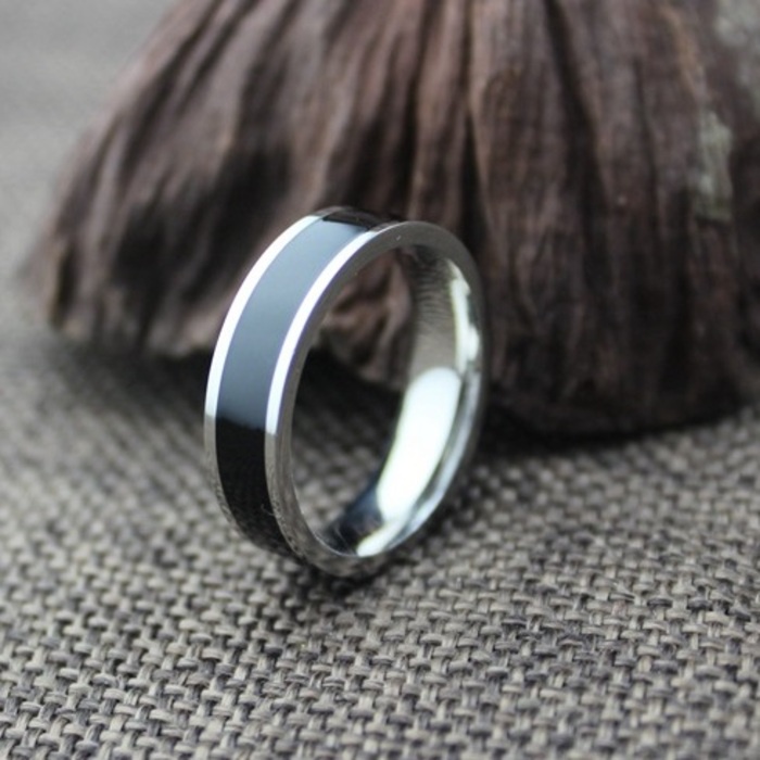 Nhẫn Nam Nữ Bạc Đẹp Cá Tính Unisex HipHop Basic Ngầu Trơn Nam Ring Lucifer Store Nhẫn Titan Không Gỉ-Proxy Ring Bản Lớn