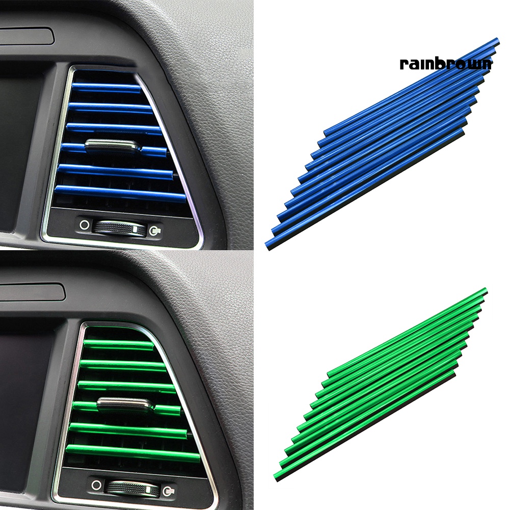 Set 10 Dải Dán Trang Trí Lỗ Thông Gió Xe Hơi