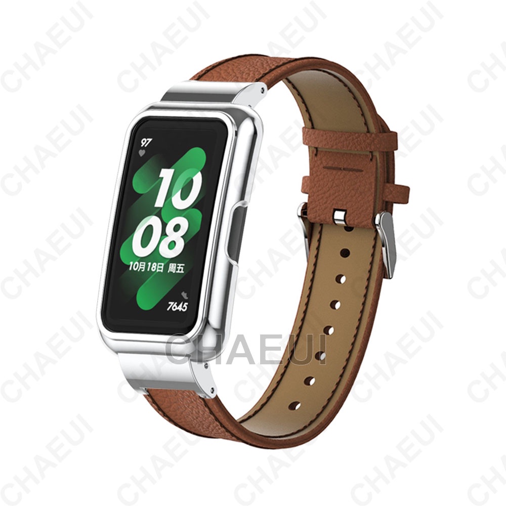 Dây Đeo Thay Thế Chất Liệu Da Cho Huawei Band 8 7 6 / Honor Band 6