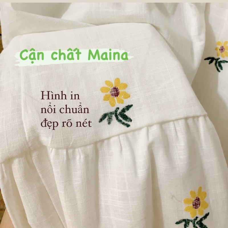Váy babydoll hoa nhí chất mịn mát