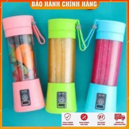 Máy Xay Sinh Tố Cầm Tay Mini - Sạc Pin Tích Điện - Loại 6 Lưỡi Dao Cao Cấp