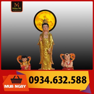 sx - Đèn thờ Hào quang in tranh trúc chỉ - đường kính 30cm [ bàn thờ phật treo tường ]
