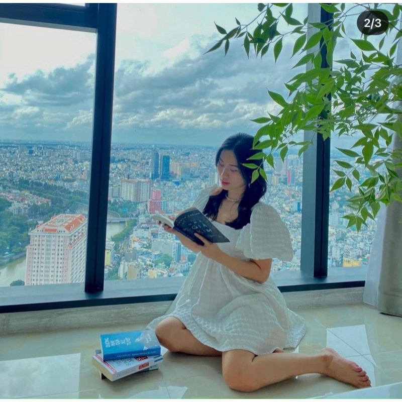 ĐẦM XỐP BABY DOLL NƠ LƯNG TAY BỒNG | BigBuy360 - bigbuy360.vn