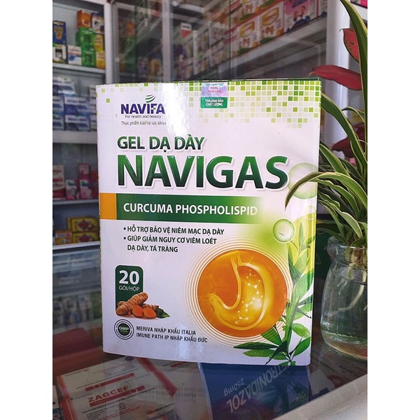 GEL DẠ DÀY NAVIGAS Giảm trào ngược dạ dày, ợ hơi , ợ chua , Giảm nguy cơ viêm loét dạ dày , tá tràng