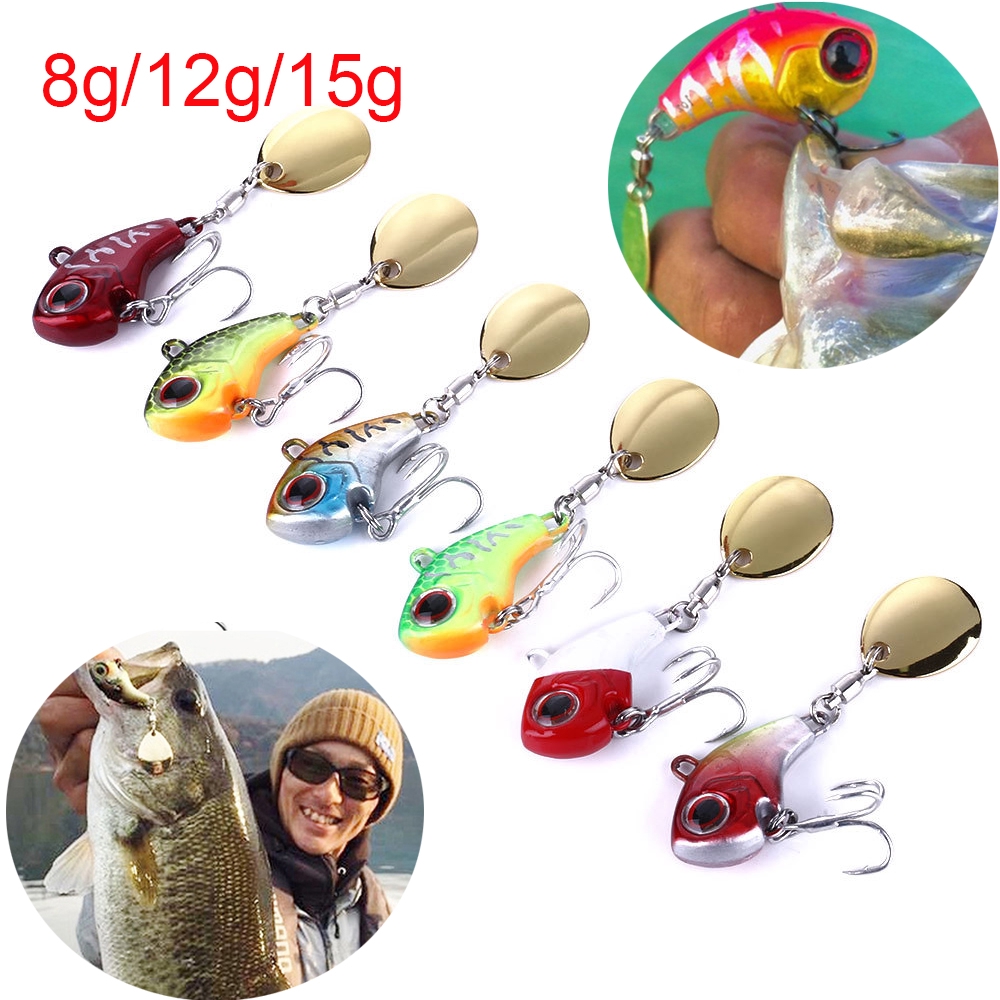 Mồi câu cá kim loại có thể xoay rung