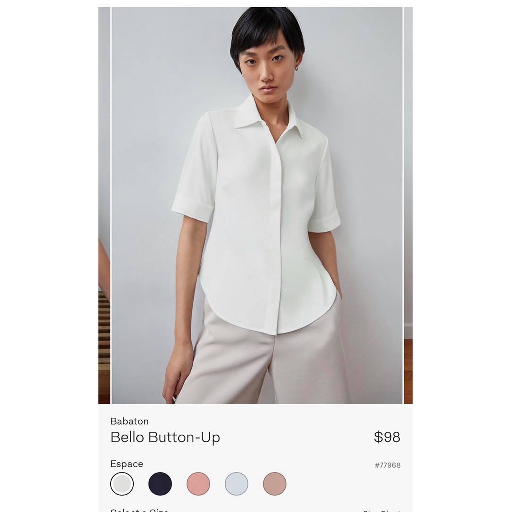 [Mã SKAMA8 giảm 8% đơn từ 300k] sơ mi Babaton (phom thường)