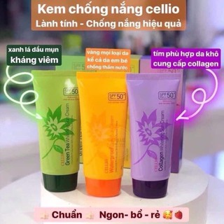 Kem chống nắng Cellio Waterproof Daily Sun Cream SPF50+ PA+++