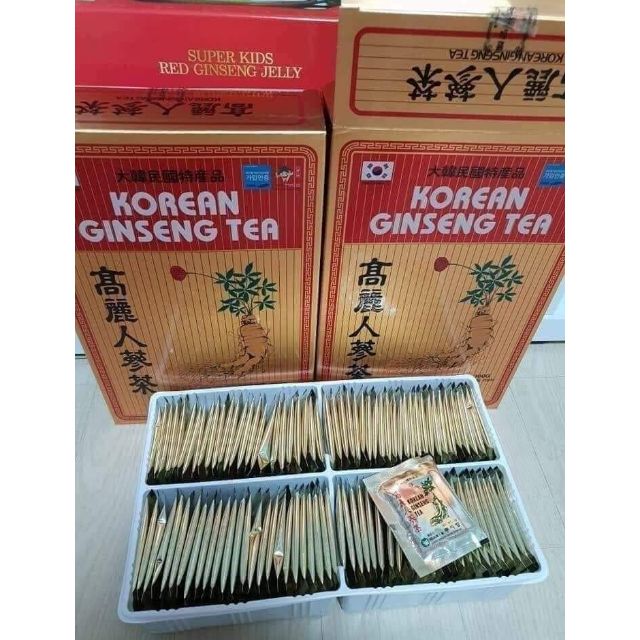 Trà hồng sâm Hàn Quốc korean giseng tea 100 gói