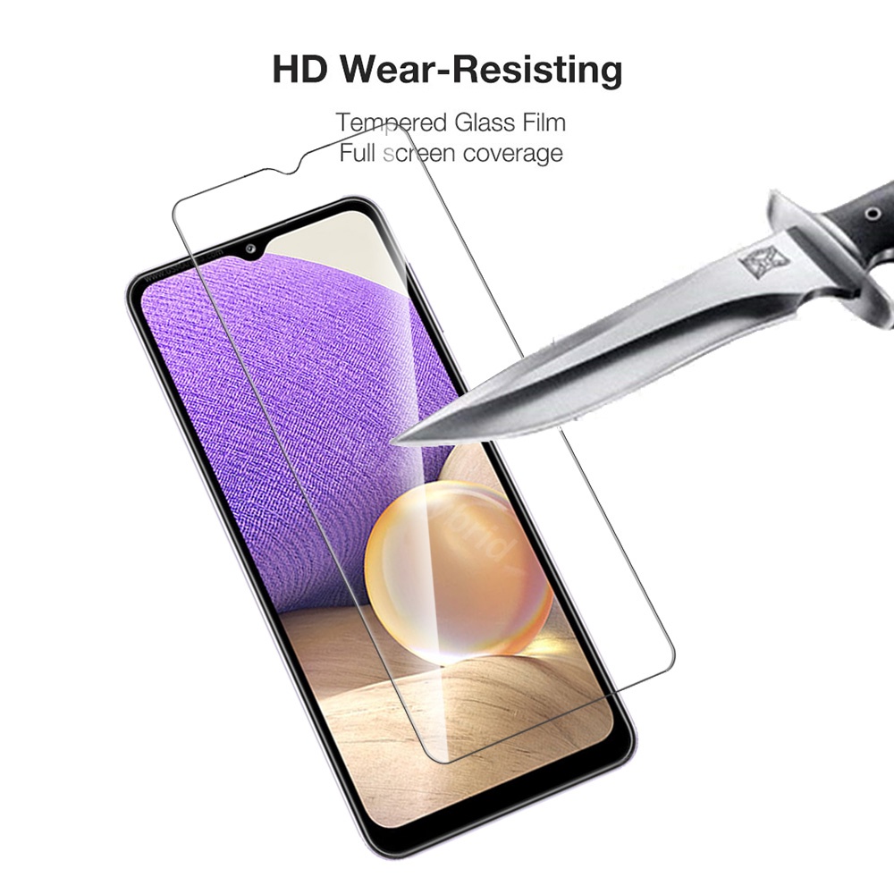 3 Kính cường lực bảo vệ màn hình điện thoại Samsung Galaxy A32 5g 4g A12 A02S A02 A52 A72 A22 M62 A 12 02 32