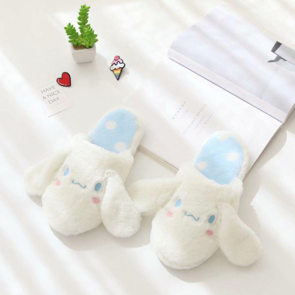 Dép Bông Đi Trong Nhà Hình Kuromi Hoạt Hình Dễ Thương