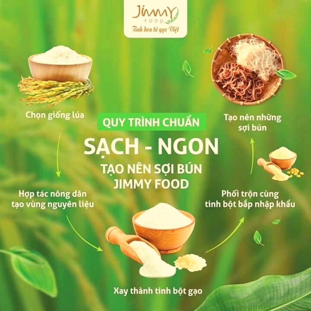 Bún bò Huế Jimmy nguyên thùng 16 gói 250g  hàng xuất khẩu châu Âu, date luôn mới